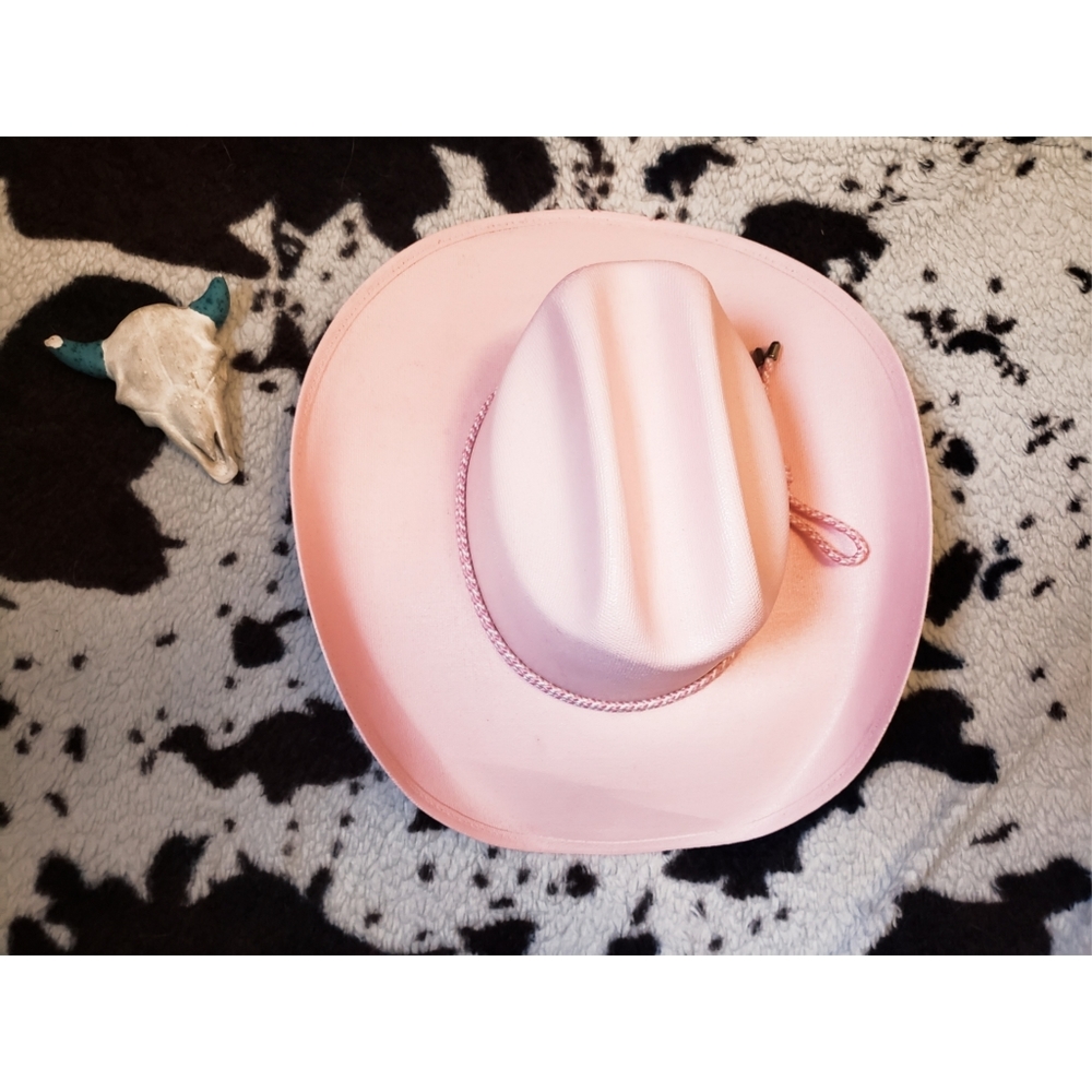 "NO BRAND" WOMEN'S PINK COWGIRL HAT - PINK